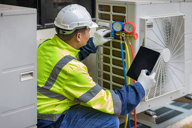 Professional Air Duct Cleaning technician working in Caddo Mills, TX